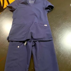 Figs scrub set- Navy Blue